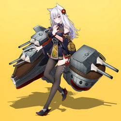 This is a pixiv picture whose title is 重巡洋艦 衣笠.