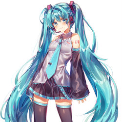 This is a pixiv picture whose title is ミク.