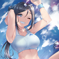 This is a pixiv picture whose title is 果南ちゃん.