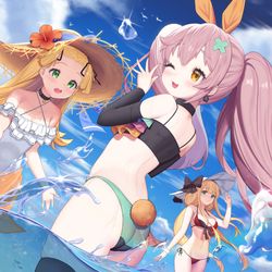 This is a pixiv picture whose title is 海ですよ~♪.