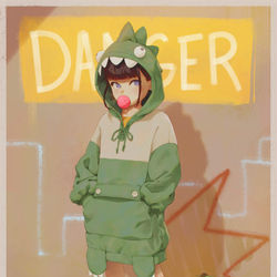 This is a pixiv picture whose title is Dinohoodie.