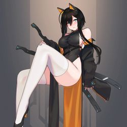 This is a pixiv picture whose title is にゃん.