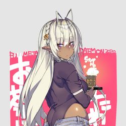 This is a pixiv picture whose title is 三世村正（ステイホーム）.
