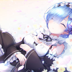 This is a pixiv picture whose title is 眠りレム+o○*.。.