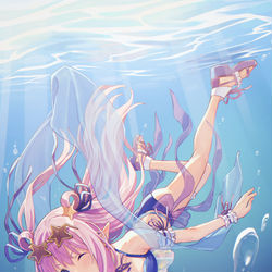 This is a pixiv picture whose title is 水着ハツネ.
