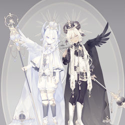 This is a pixiv picture whose title is twins.