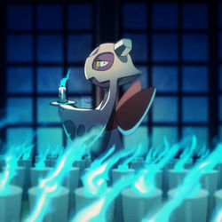 This is a pixiv picture whose title is 百物語.