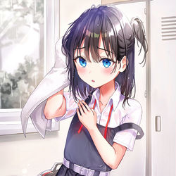 This is a pixiv picture whose title is あ、あまりジロジロ見ないでください....