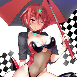 This is a pixiv picture whose title is レースクイーンコス２.