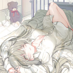 This is a pixiv picture whose title is 「…眩しいです…」.