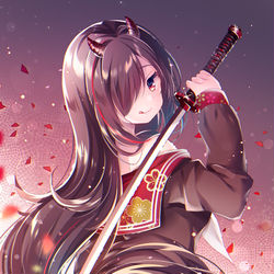 This is a pixiv picture whose title is 「遊んであげるね」.