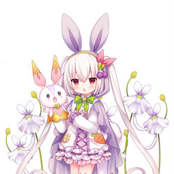 This is a pixiv picture whose title is 【仕事絵】ウサギゴケ.