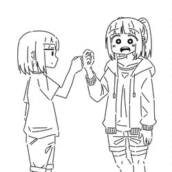 This is a pixiv picture whose title is fist bump.