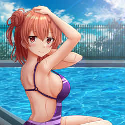 This is a pixiv picture whose title is Yui~ uwu.
