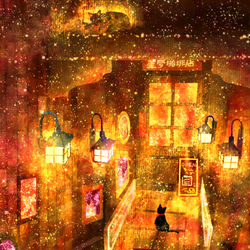 This is a pixiv picture whose title is 夢遊病の隠れ家.