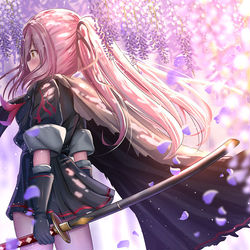 This is a pixiv picture whose title is 藤の花.
