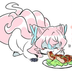 This is a pixiv picture whose title is シンフォギア擬獣化落書き7.