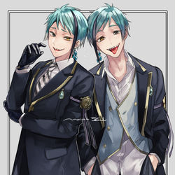 This is a pixiv picture whose title is リーチ兄妹.
