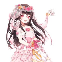 This is a pixiv picture whose title is 「仕事絵」姫麻雀.