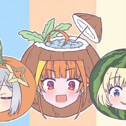 This is a pixiv picture whose title is Holo-Puns: Food Edition.