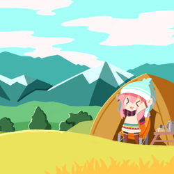 This is a pixiv picture whose title is ゆるキャン△.