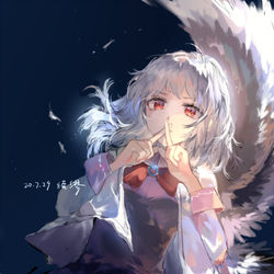 This is a pixiv picture whose title is 不要说话.