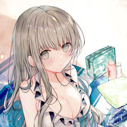 This is a pixiv picture whose title is 「これ着ていないとダメですか…？」.
