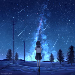 This is a pixiv picture whose title is 星河璀璨（女）.