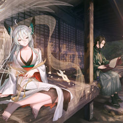 This is a pixiv picture whose title is 陰陽師.