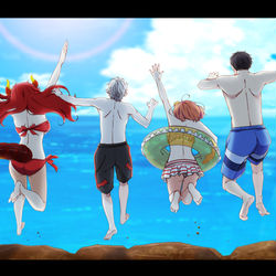This is a pixiv picture whose title is 夏に飛び込め。.