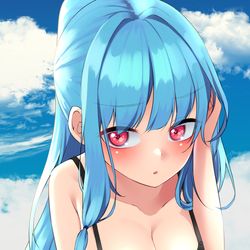 This is a pixiv picture whose title is 海に行く.