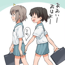 This is a pixiv picture whose title is 無自覚系レズ.