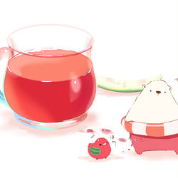 This is a pixiv picture whose title is すいかジュース.