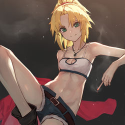 This is a pixiv picture whose title is モードレッド.