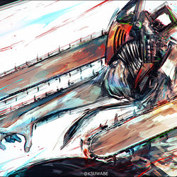 This is a pixiv picture whose title is チェンソーマン.