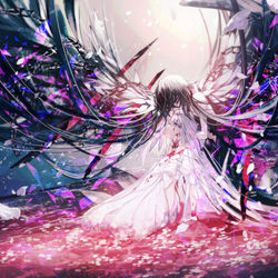 This is a pixiv picture whose title is 千年の孤独.