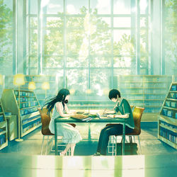 This is a pixiv picture whose title is これは、僕と君の小説.