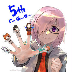This is a pixiv picture whose title is FGO 5周年.