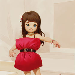 This is a pixiv picture whose title is The pillow dress.
