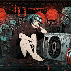 This is a pixiv picture whose title is 避暑客.