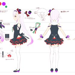This is a pixiv picture whose title is カルロ ピノ・初期キャラクターデザイン図.