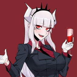 This is a pixiv picture whose title is Lucifer and her simps (you).