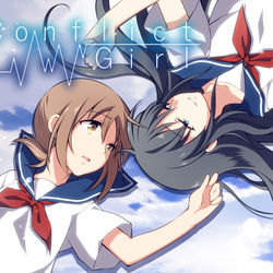 This is a pixiv picture whose title is 「コンフリクトガール」体験版公開！.