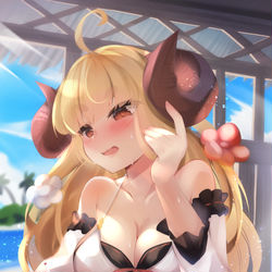 This is a pixiv picture whose title is 「そ…そう見つめるものではない…」.