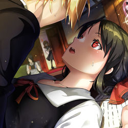 This is a pixiv picture whose title is かぐや様は告らせたい〜天才たちの恋愛頭脳戦〜 生徒会日常.