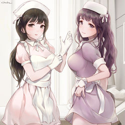 This is a pixiv picture whose title is ナースメイド.