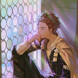 This is a pixiv picture whose title is 彩窗.