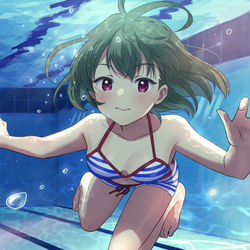 This is a pixiv picture whose title is 水中.