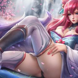 This is a pixiv picture whose title is Spirit Blossom Ahri!.