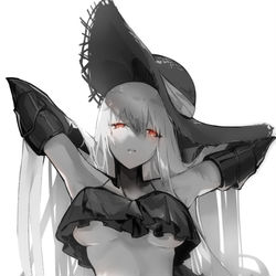 This is a pixiv picture whose title is 空母夏姫.